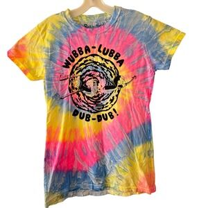 Rick and Morty Wubba Lubba Dub Dub Tie Dye T-Shirt Mens Large Ripple Junction